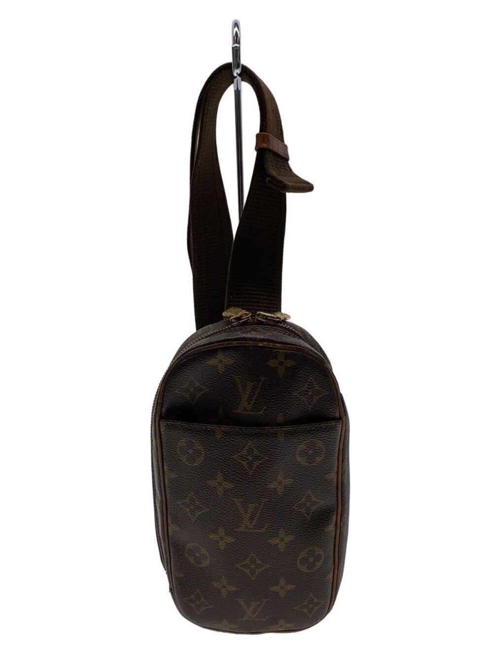 LOUIS VUITTON Pochette Gange Monogram Canvas Brown